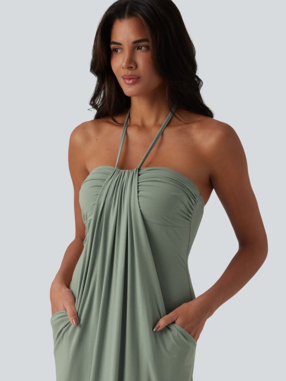 NWT Halara Maxi Dress with pockets - Picture 2 of 6